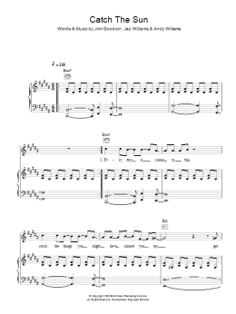 page one of Catch The Sun (Piano, Vocal & Guitar Chords)