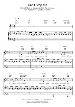 page one of Can't Stop Me (Piano, Vocal & Guitar Chords)