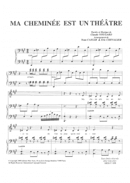 page one of Ma Cheminee Est Un Theatre (Piano & Vocal)
