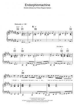 page one of Endorphinmachine (Piano, Vocal & Guitar Chords)