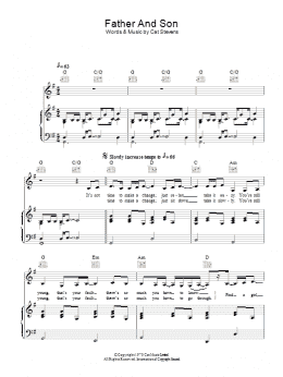 page one of Father And Son (Piano, Vocal & Guitar Chords)