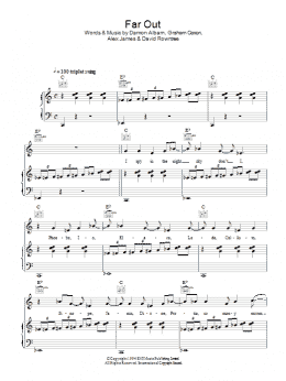 page one of Far Out (Piano, Vocal & Guitar Chords)