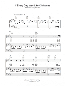 page one of If Everyday Was Like Christmas (Piano, Vocal & Guitar Chords)