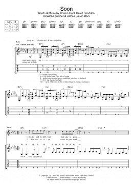 page one of Soon (Guitar Tab)