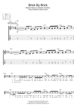 page one of Brick By Brick (Guitar Tab)