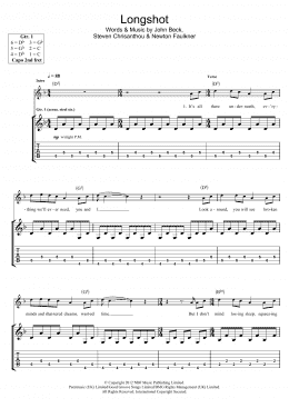 page one of Long Shot (Guitar Tab)