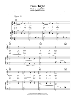 page one of Silent Night (Piano, Vocal & Guitar Chords)