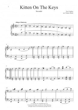 page one of Kitten On The Keys (Piano Duet)