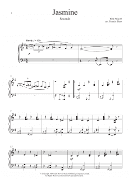 page one of Jasmine (Piano Duet)