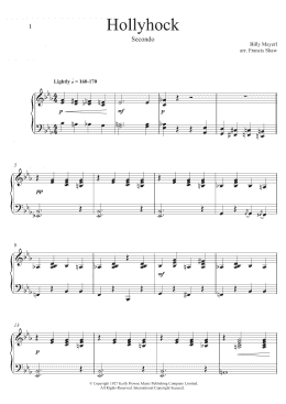 page one of Hollyhock (Piano Duet)