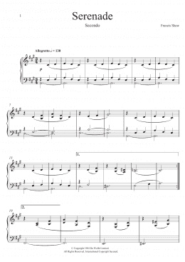 page one of Stately Home (Serenade) (Piano Duet)