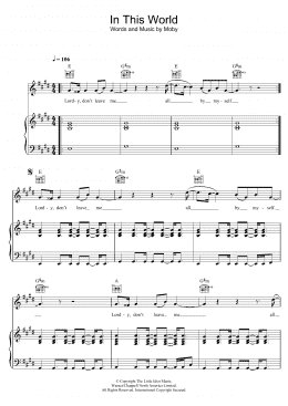 page one of In This World (Piano, Vocal & Guitar Chords)