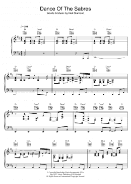 page one of Dance Of The Sabres (Piano, Vocal & Guitar Chords)