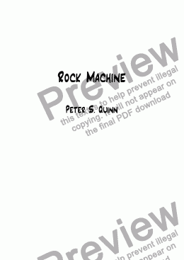 page one of Rock Machine
