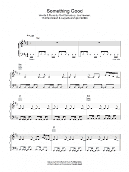 page one of Something Good (Piano, Vocal & Guitar Chords)