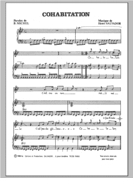 page one of Cohabitation (Piano & Vocal)