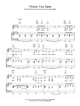 page one of I Know You Care (Piano, Vocal & Guitar Chords)