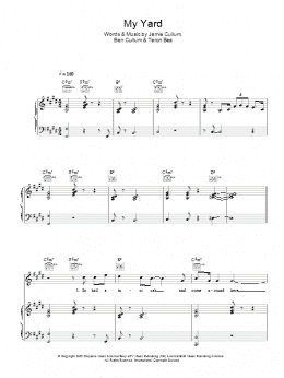page one of My Yard (Piano, Vocal & Guitar Chords)