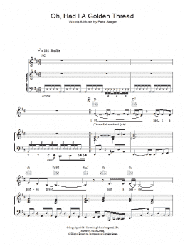 page one of Oh, Had I A Golden Thread (Piano, Vocal & Guitar Chords)