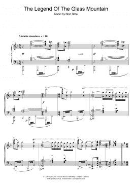 page one of The Legend Of The Glass House (Piano Solo)