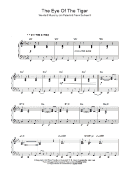 page one of Eye Of The Tiger (Jazz Version) (Piano Solo)