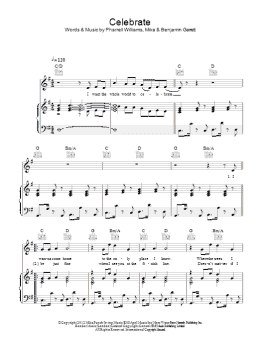 page one of Celebrate (Piano, Vocal & Guitar Chords)