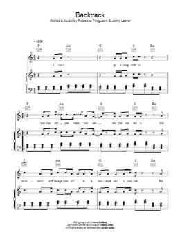 page one of Backtrack (Piano, Vocal & Guitar Chords)