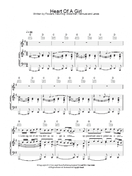 page one of Heart Of A Girl (Piano, Vocal & Guitar Chords)