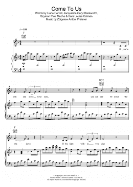 page one of Come To Us (Piano, Vocal & Guitar Chords)