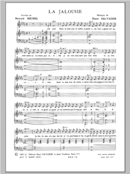 page one of Jalousie (Piano & Vocal)