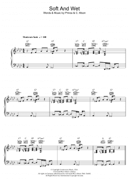 page one of Soft And Wet (Piano, Vocal & Guitar Chords)