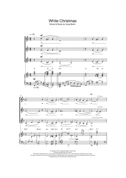 page one of White Christmas (arr. Christopher Hussey) (SSA Choir)