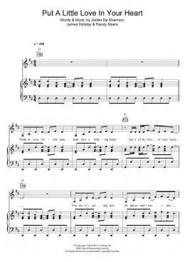 page one of Put A Little Love In Your Heart (Piano, Vocal & Guitar Chords)