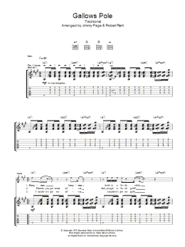page one of Gallows Pole (Guitar Tab)
