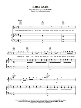 page one of Battle Scars (Piano, Vocal & Guitar Chords)
