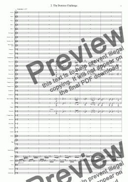 page one of Symphony No 18 2nd Movement