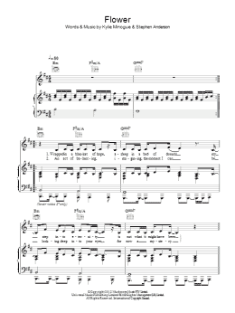page one of Flower (Piano, Vocal & Guitar Chords)