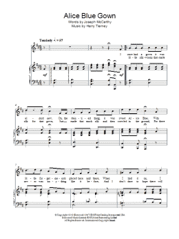 page one of Alice Blue Gown (Piano & Vocal)
