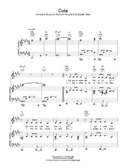 page one of Cola (Piano, Vocal & Guitar Chords)