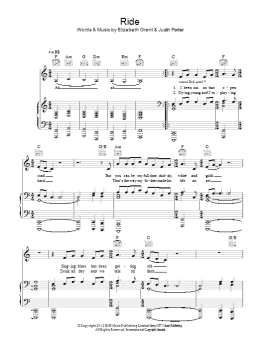 page one of Ride (Piano, Vocal & Guitar Chords)