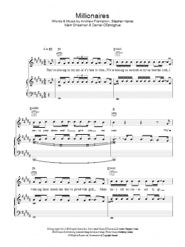 page one of Millionaires (Piano, Vocal & Guitar Chords)