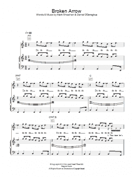 page one of Broken Arrow (Piano, Vocal & Guitar Chords)