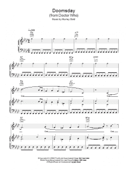 page one of Doomsday (from Doctor Who) (Piano, Vocal & Guitar Chords)
