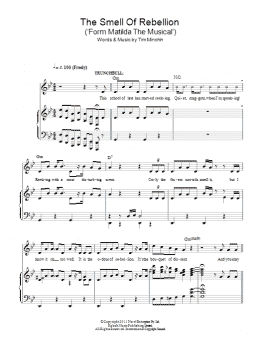 page one of The Smell Of Rebellion (from Matilda The Musical) (Piano & Vocal)