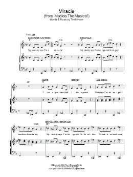 page one of Miracle (from Matilda The Musical) (Piano & Vocal)