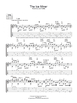page one of The Ice Miner (Guitar Tab)