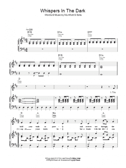 page one of Whispers In The Dark (Piano, Vocal & Guitar Chords)