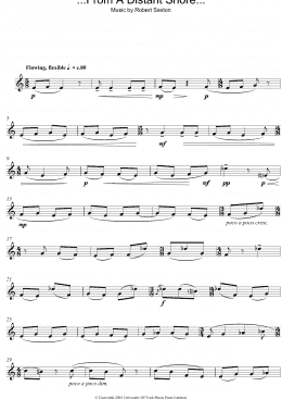 page one of ...From A Distant Shore... (Oboe Solo)