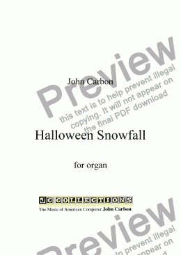 page one of Halloween Snowfall