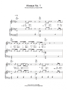 page one of Always No.1 (Piano, Vocal & Guitar Chords)